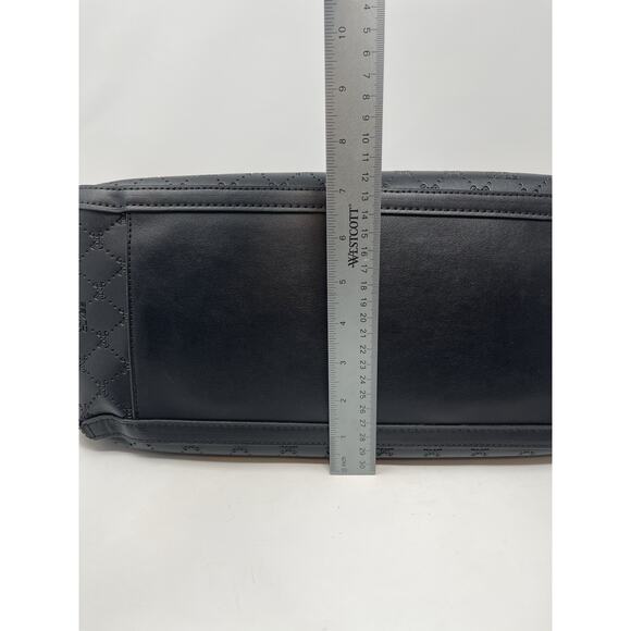 NEW Cavalli Class Sandra Shopper Tote Bag Black Onyx Logo Medium NWT $118 MSRP - Picture 13 of 13